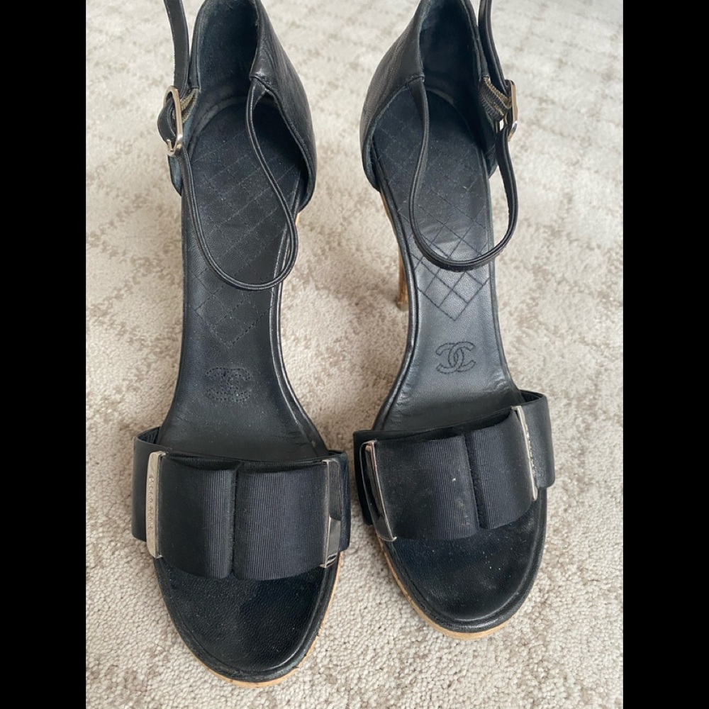 CHANEL HIGH HEEL SANDLAS